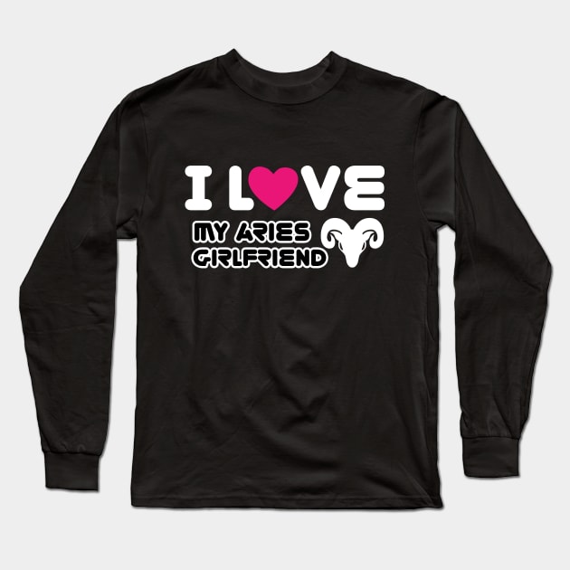 i love my aries girlfriend Long Sleeve T-Shirt by ThyShirtProject - Affiliate